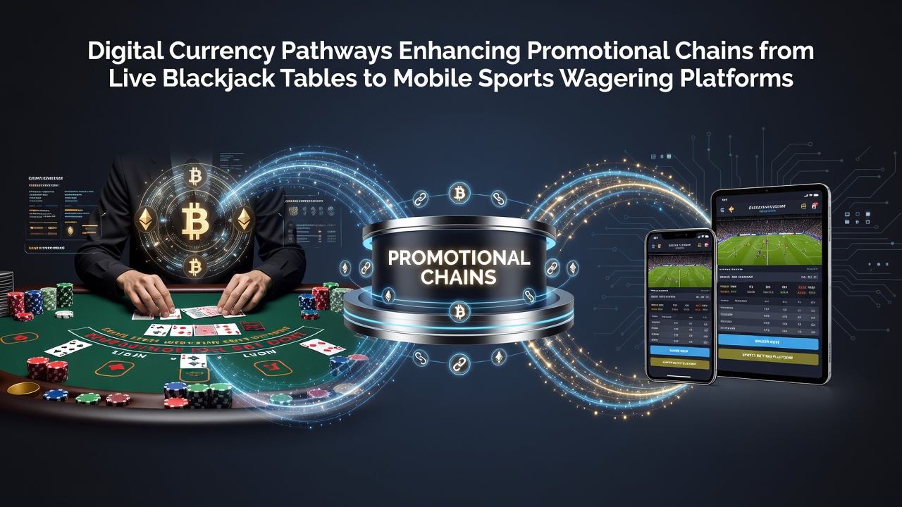 Digital currency transaction flow from live blackjack table to mobile sports betting app interface