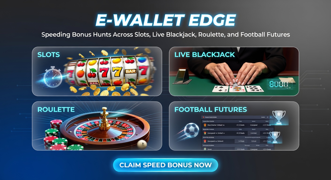 Live blackjack table on screen with e-wallet deposit confirmation overlay and roulette wheel in background