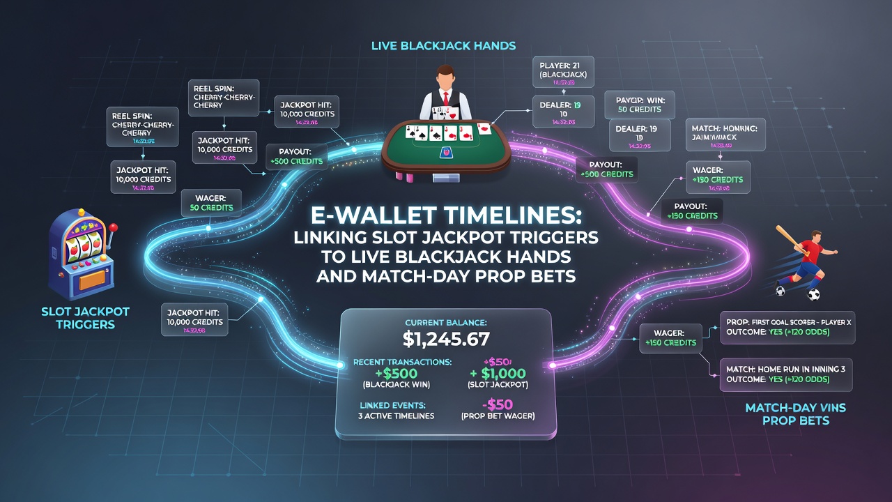 Analytics dashboard displaying e-wallet activity linking casino games to sports prop bets