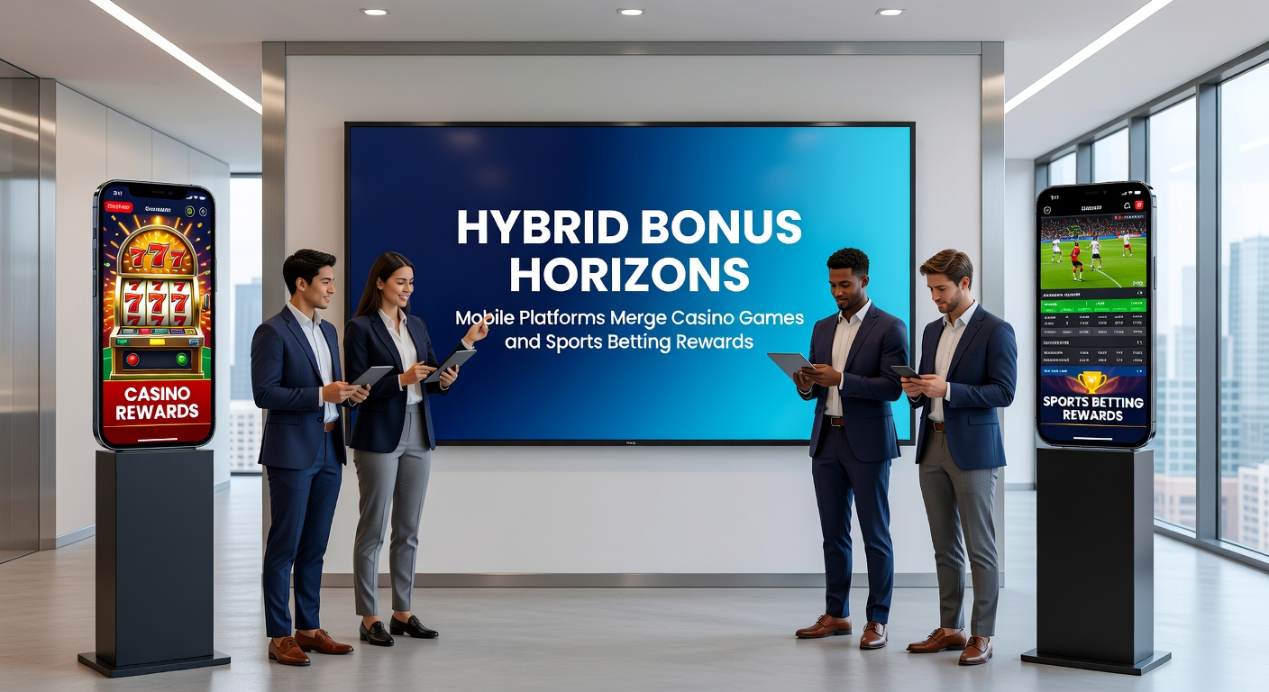 Close-up of app dashboard showing integrated bonus progress bars for slots, blackjack, and tennis betting alongside a smartphone in hand